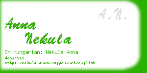 anna nekula business card